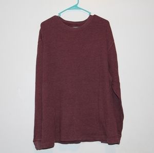 Mens St. Johns Bay Red Long Sleeve Thermal